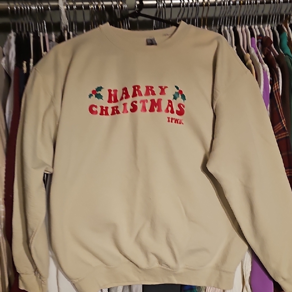 Harry Christmas Beige Sweater